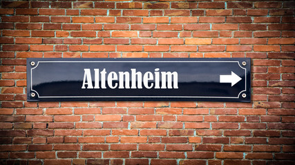 Fototapeta premium Schild 404 - Altenheim