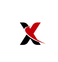 Letter X logo icon design template elements
