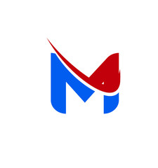 Letter M logo icon design template elements