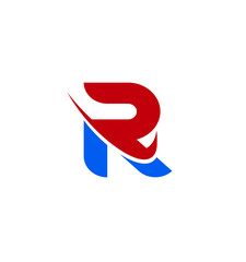 Letter R logo icon design template elements