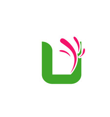 Letter U logo