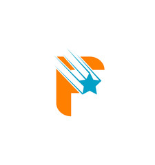 Letter F Star Logo Template Fast Star Motion