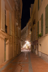 Typical narrow street in Monaco-Ville old town