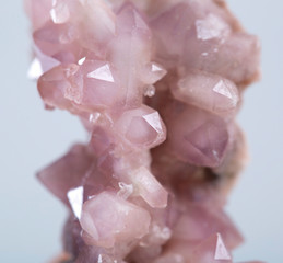 pink quartz mineral specimen stone rock geology  quartz