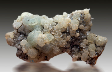 prehnite mineral specimen stone rock geology  quartz