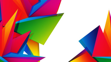 Kolorowy kryształ. Abstrakcyjne tło wektor © Rzoog