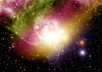 galaxy in a free space