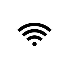 WIFI Icon. signal vector icon. Wireless and wifi icon or sign for remote internet access