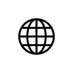 Web icon. Website vector icon. Internet world vector