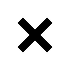 Close icon. Delete icon. remove, cancel, exit symbol