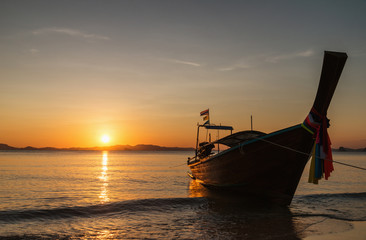 Sunset over Krabi coast