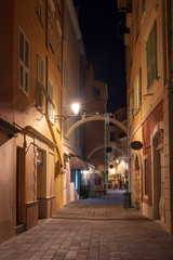 Typical narrow street in Monaco-Ville old town