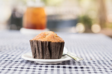 banana cup cake.