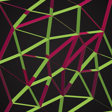 3D Abstract Geometric Lines