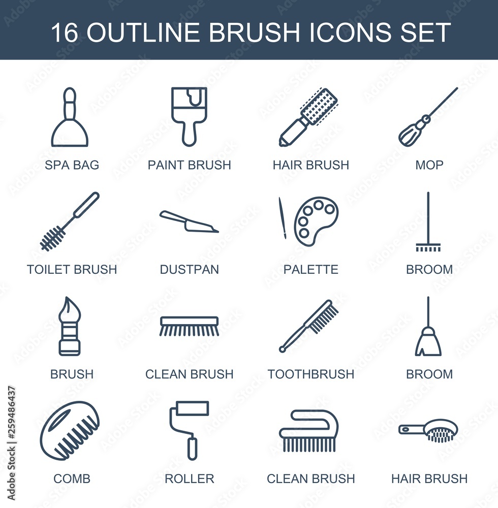 Poster brush icons