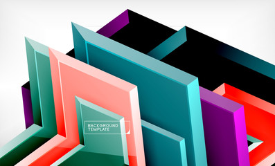 Shiny glossy arrows background, clean modern geometric design, futuristic composition