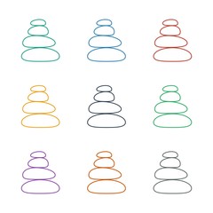 spa stones icon white background