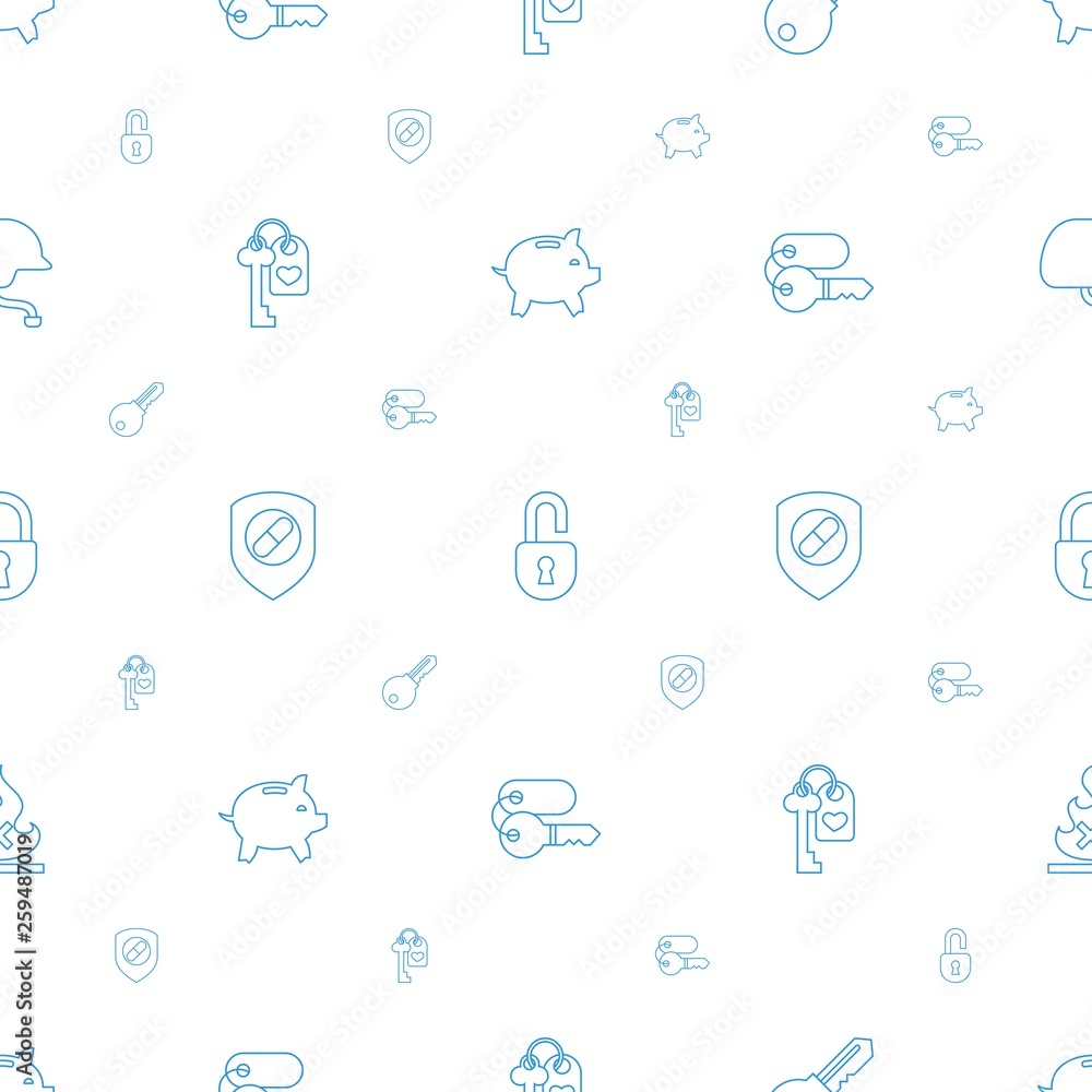 Poster safe icons pattern seamless white background