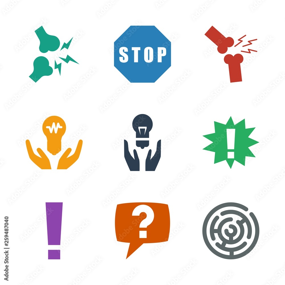 Poster problem icons