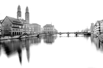 Photo sur Plexiglas Noir et blanc Zurich n&amp b