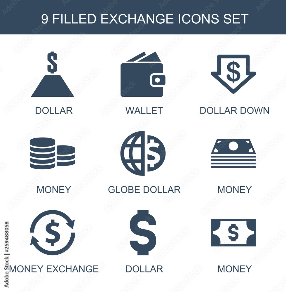 Canvas Prints 9 exchange icons