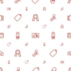tag icons pattern seamless white background