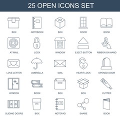 25 open icons