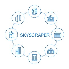 skyscraper icons