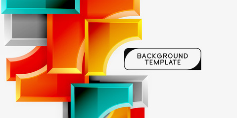 Fototapeta premium Modern geometrical abstract background
