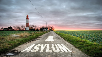 Street Sign to Asylum
