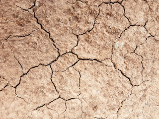 The ground has cracks in the top view for the background