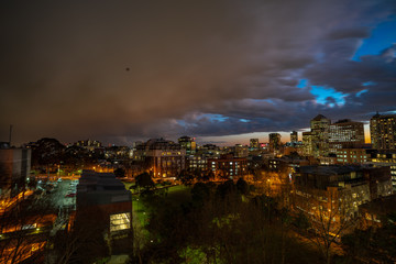 Naklejka premium city at night