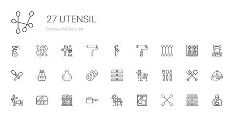 utensil icons set