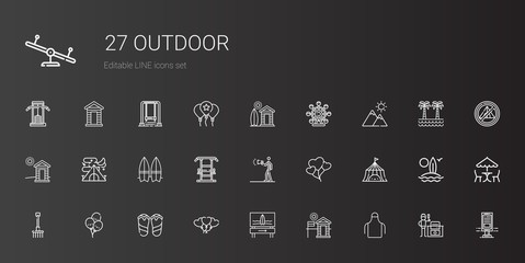 outdoor icons set