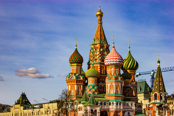 Fototapeta na wymiar Russia, Moscow Kremlin, St. Basil's Cathedral.