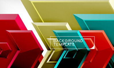 Techno arrow background, template design