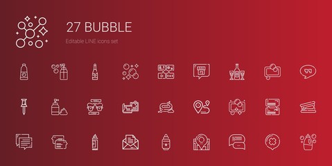 bubble icons set