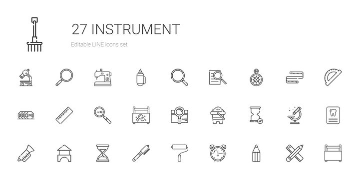 instrument icons set