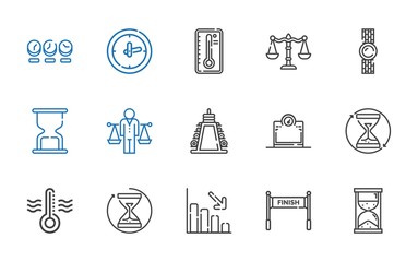 Naklejka premium measurement icons set