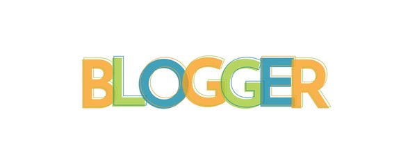 Blogger word concept