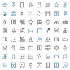 room icons set
