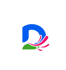Letter D logo. Creative concept icon