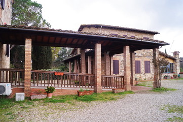 Fototapeta na wymiar Convent of San Lucchese, Poggibonsi, Tuscany, Italy