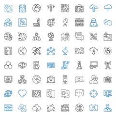 network icons set