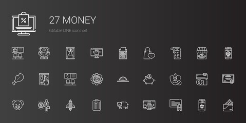 money icons set