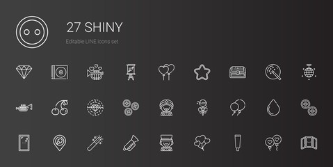shiny icons set