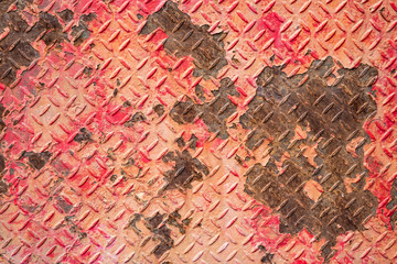 Obraz premium Rusted sheet of metal and grunge texture. Corrosion and oxidized background. 