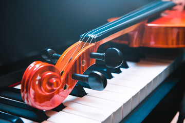 violin and piano. classical music.