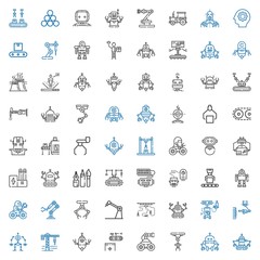 Fototapeta premium machinery icons set