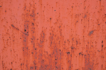 Rusted sheet of metal and grunge texture. Corrosion and oxidized background. 